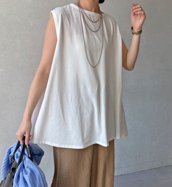  「【WEB限定】前後2WAYフレアトップス」|Tシャツ・カットソー|