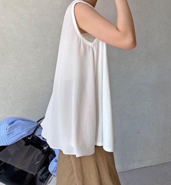  「【WEB限定】前後2WAYフレアトップス」|Tシャツ・カットソー|