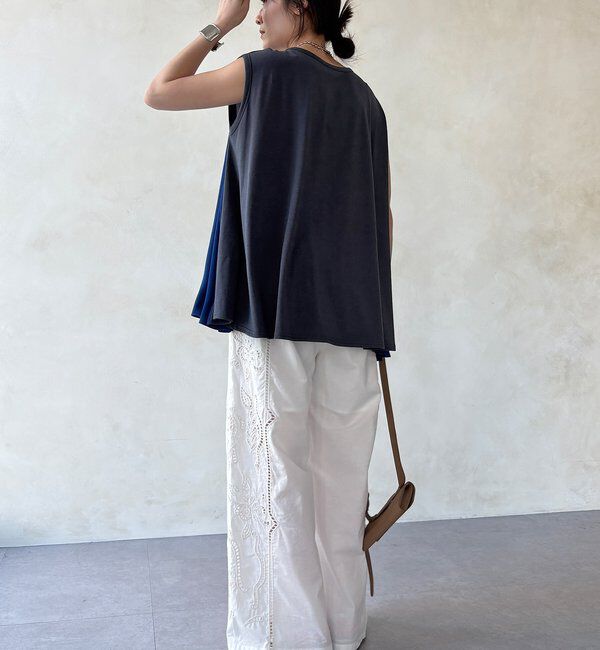  「【WEB限定】前後2WAYフレアトップス」|Tシャツ・カットソー|