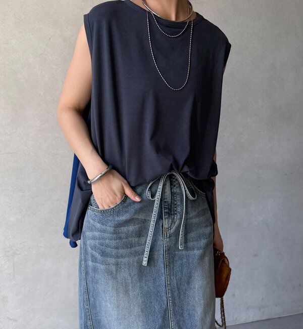  「【WEB限定】前後2WAYフレアトップス」|Tシャツ・カットソー|