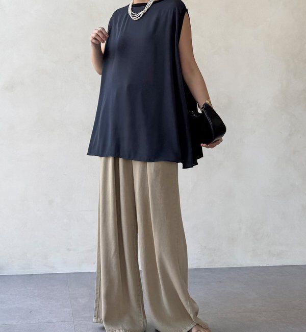  「【WEB限定】前後2WAYフレアトップス」|Tシャツ・カットソー|