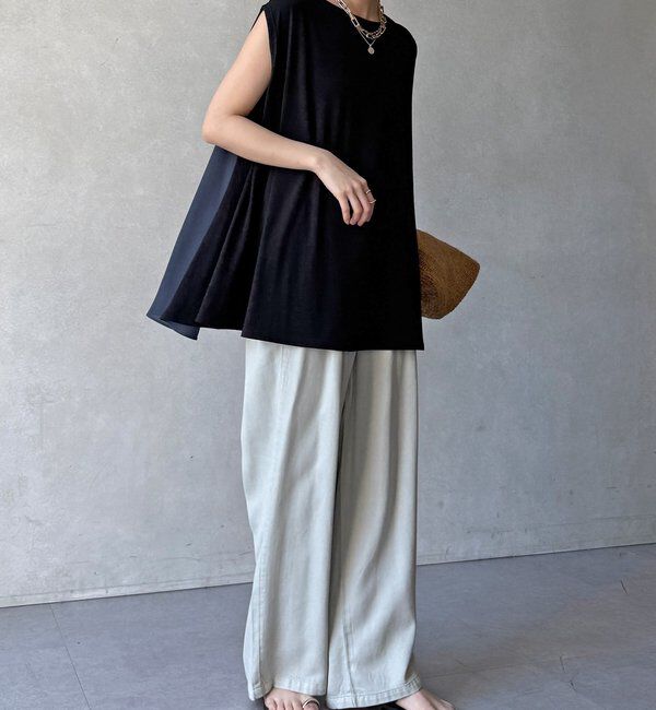  「【WEB限定】前後2WAYフレアトップス」|Tシャツ・カットソー|