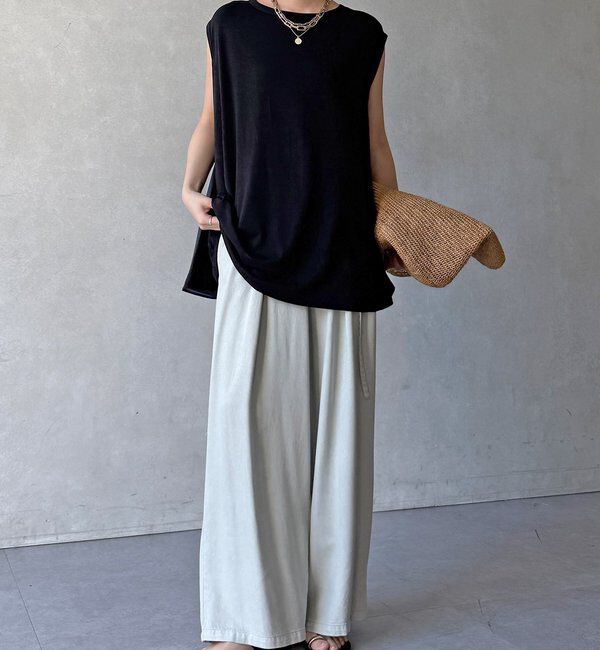  「【WEB限定】前後2WAYフレアトップス」|Tシャツ・カットソー|