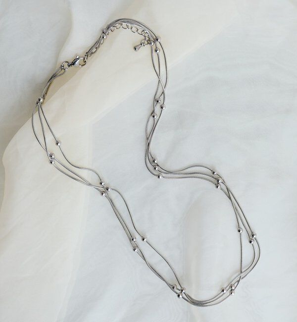  「【fiw.】ステーションネックレス」|ネックレス|シルバー