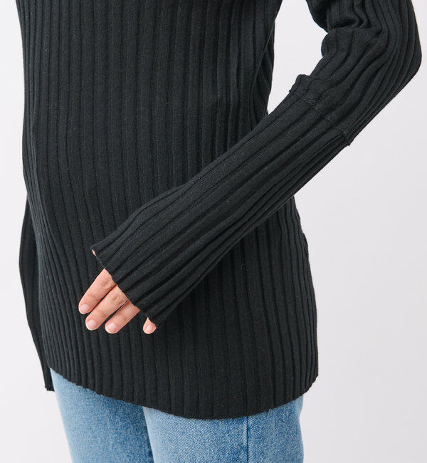  「【新色追加・リバイバル】シルクカシミヤリブニット」|ニット・セーター|