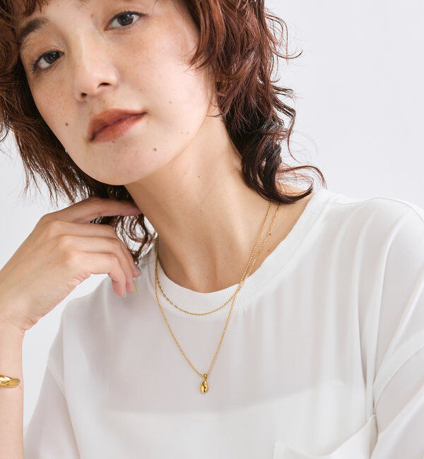  「【R.good(アールドットグッド)】レイヤードワントップネックレス」|ブローチ・コサージュ|ゴールド