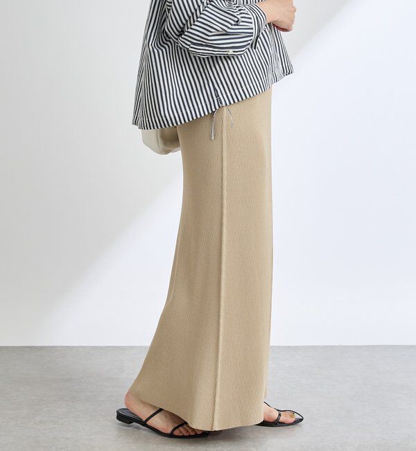  「【ひんやりタッチ/セットアップ対応可】レーヨン混ナローフレアスカート」|スカート|