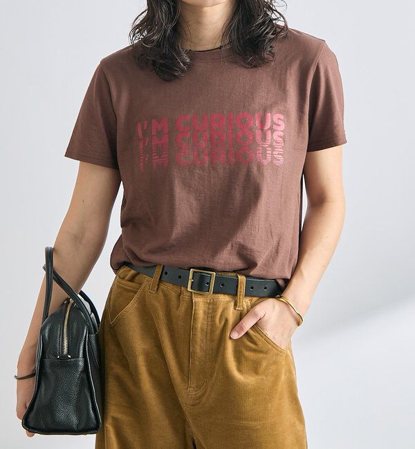  「【接触冷感】CURIOUS Tee」|Tシャツ・カットソー|ブラウン