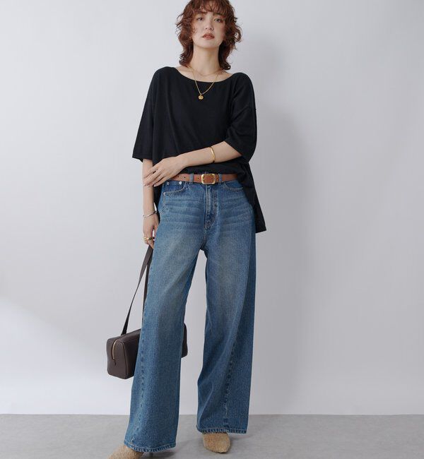  「【MONN.:.(モン)】フロントナローデニムパンツ」|デニム|