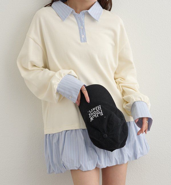  「バルーン切り替えミニワンピース」|ワンピース|