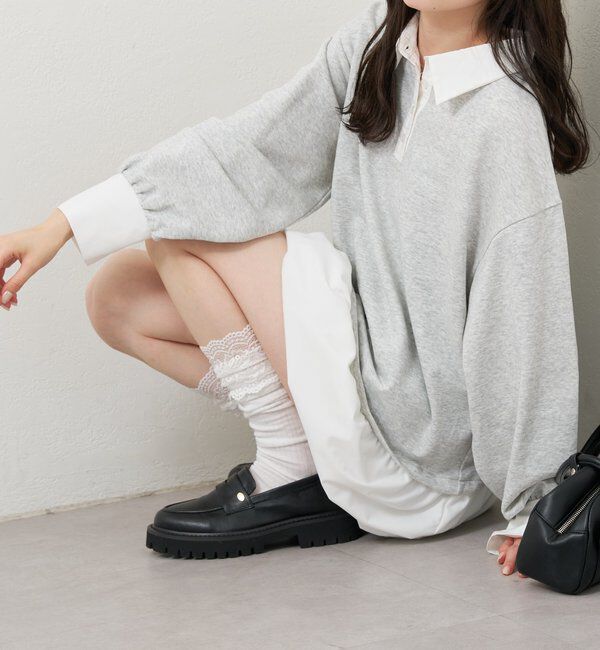  「バルーン切り替えミニワンピース」|ワンピース|