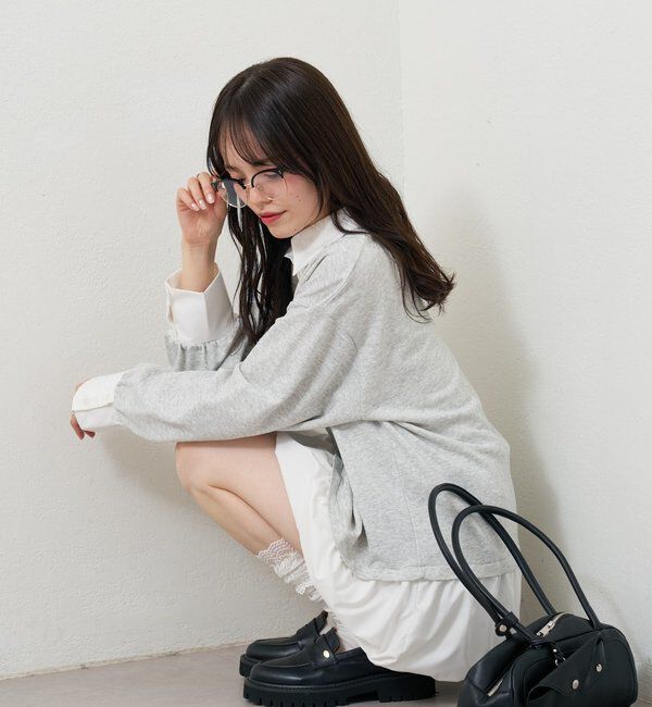  「バルーン切り替えミニワンピース」|ワンピース|