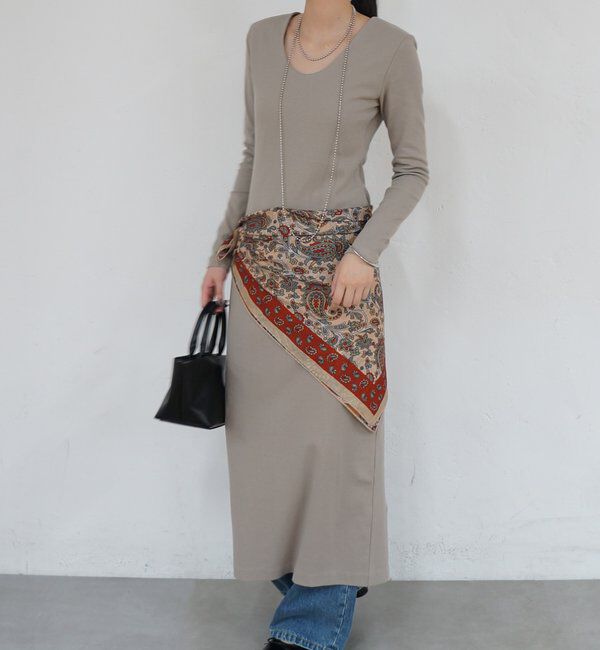  「パワショルカットワンピース」|ワンピース|ベージュ