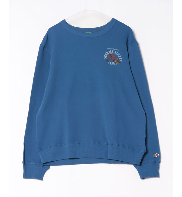 ABAHOUSE「【FRUIT OF THE LOOM/フルーツオブザルーム&times;SESAME STR」|スウェット・ジャージ|ブルー