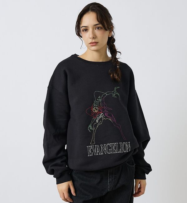 ABAHOUSE「【EVANGELION x FRUIT OF THE LOOM】刺繍 クルーネッ」|スウェット・ジャージ|