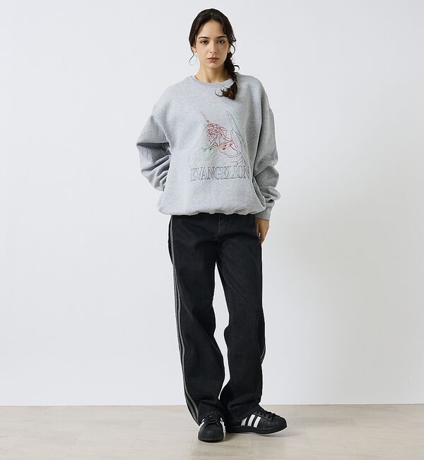 ABAHOUSE「【EVANGELION x FRUIT OF THE LOOM】刺繍 クルーネッ」|スウェット・ジャージ|