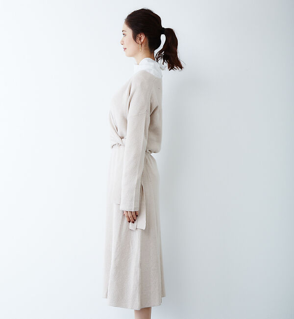 Rouge vif「カシュクールニットワンピ」|ワンピース|