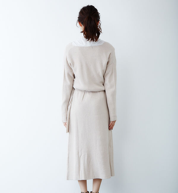 Rouge vif「カシュクールニットワンピ」|ワンピース|