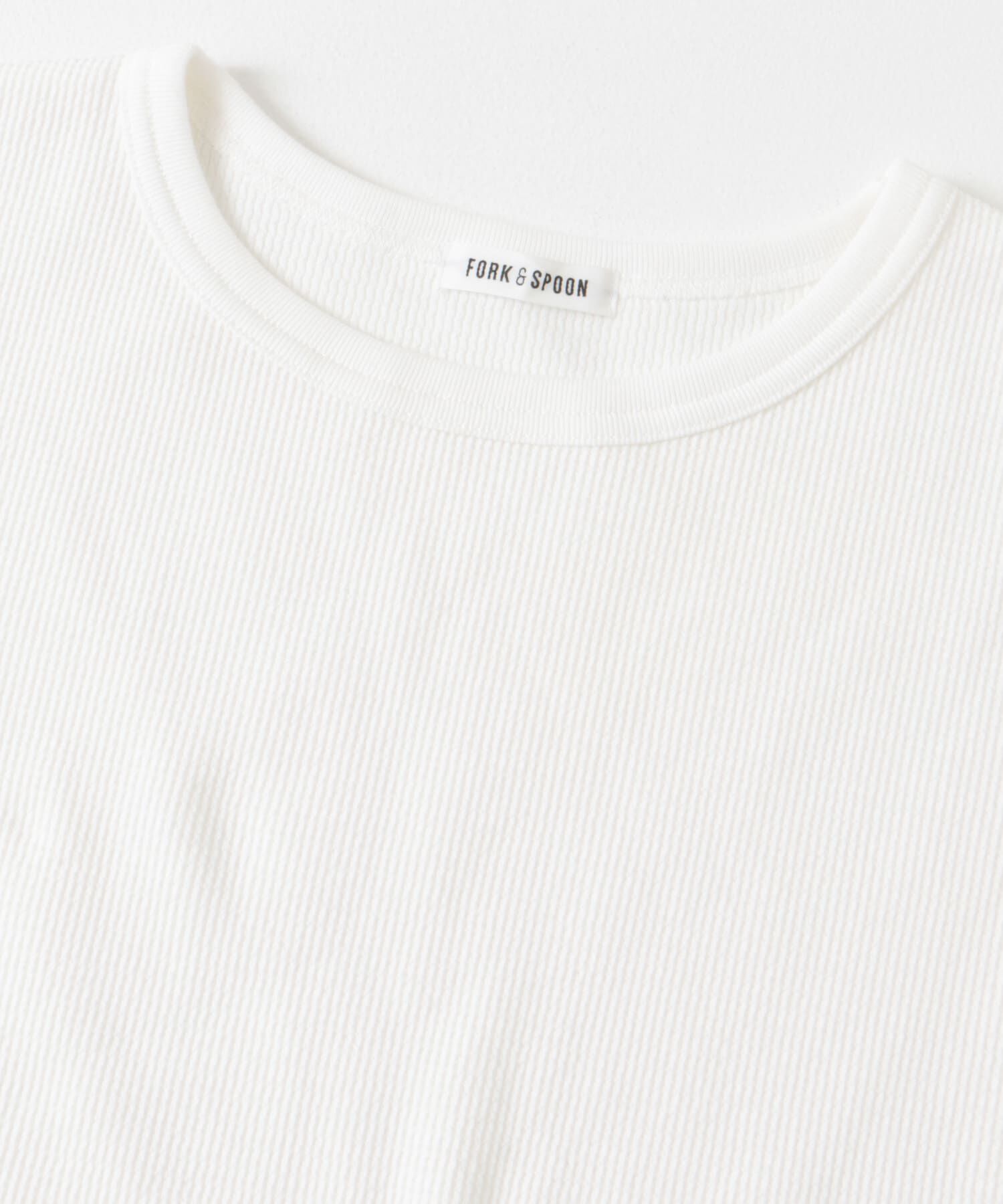 URBAN RESEARCH DOORS「FORK&SPOON　ワッフルジャガードTシャツ」|Tシャツ・カットソー|