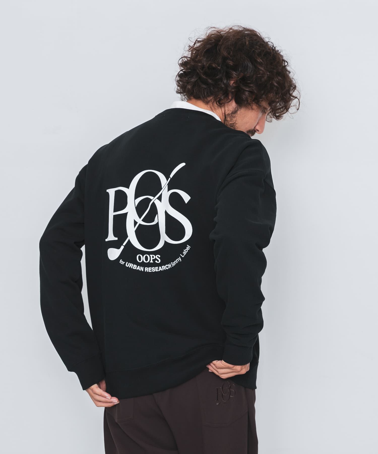 Sonny Label 「OOPS　裏起毛バックロゴスウェット」|スウェット・ジャージ|ブラック