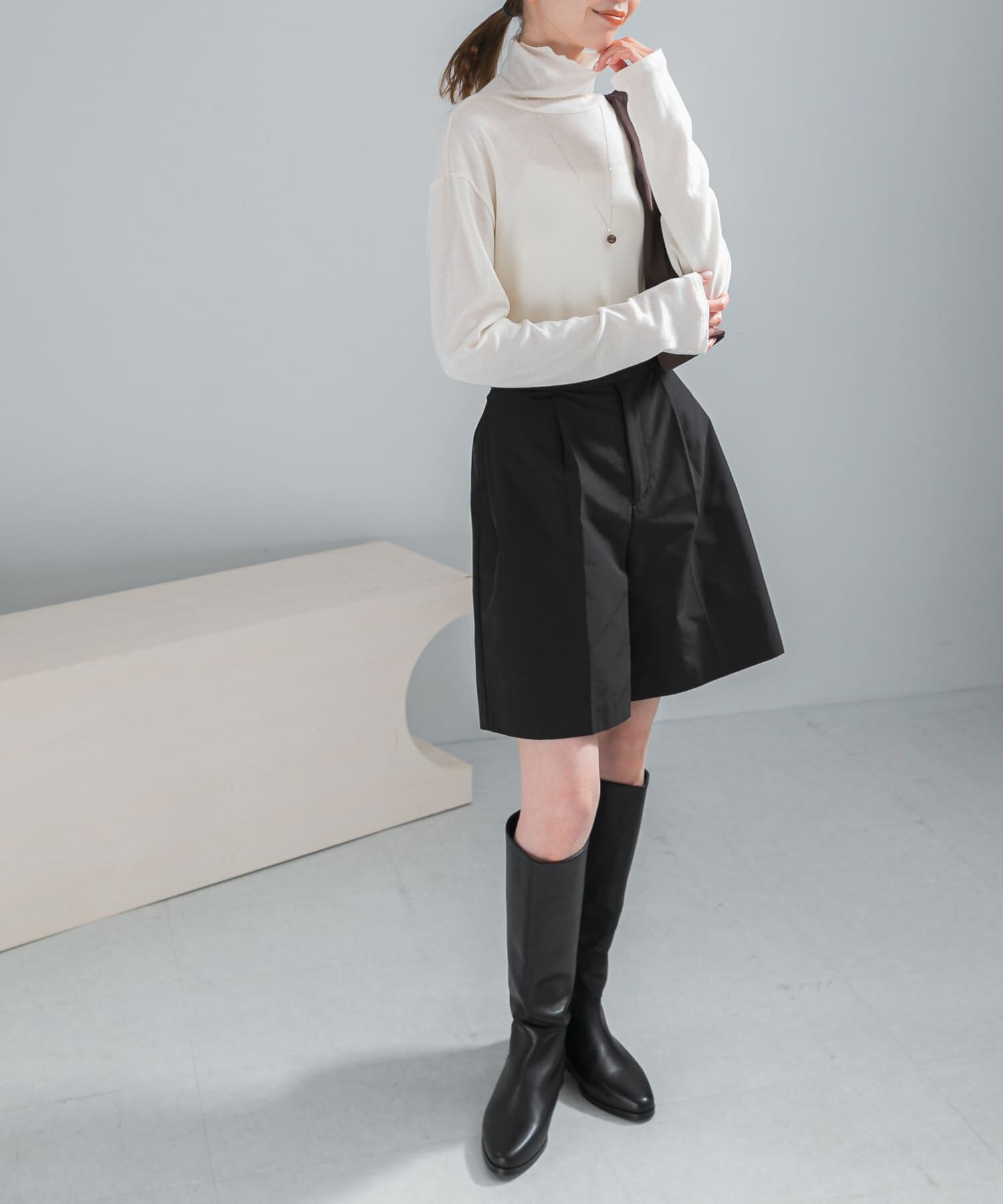 URBAN RESEARCH ROSSO「コットンカシミヤハイネックカットソー」|Tシャツ・カットソー|