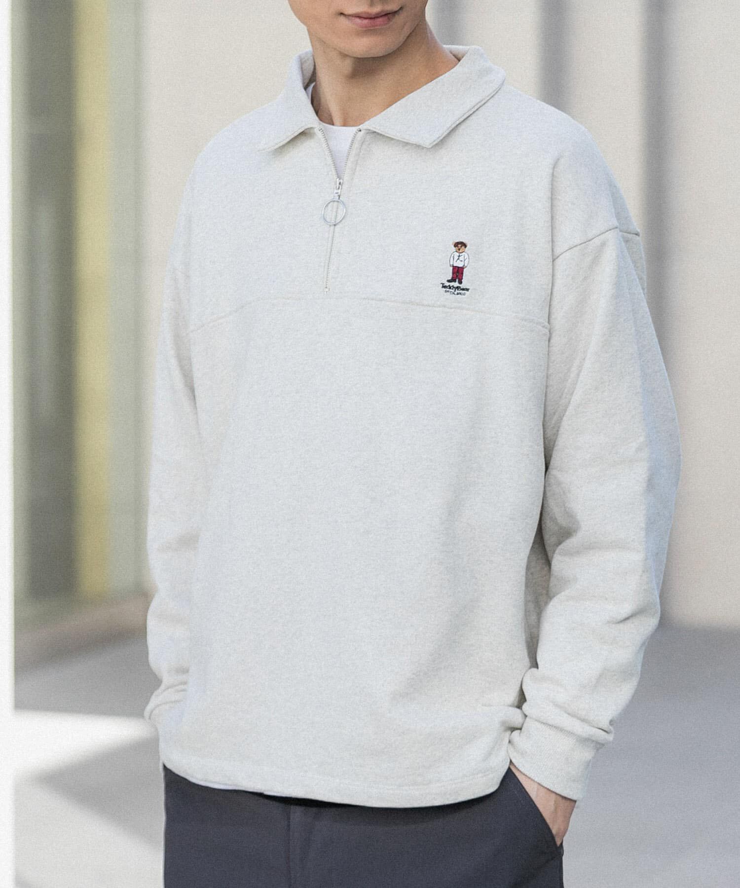 SENSE OF PLACE by URBAN RESEARCH「『別注』『ユニセックス』TeddyBear&times;SOP　テディベアハーフZIPスウェット」|スウェット・ジャージ|