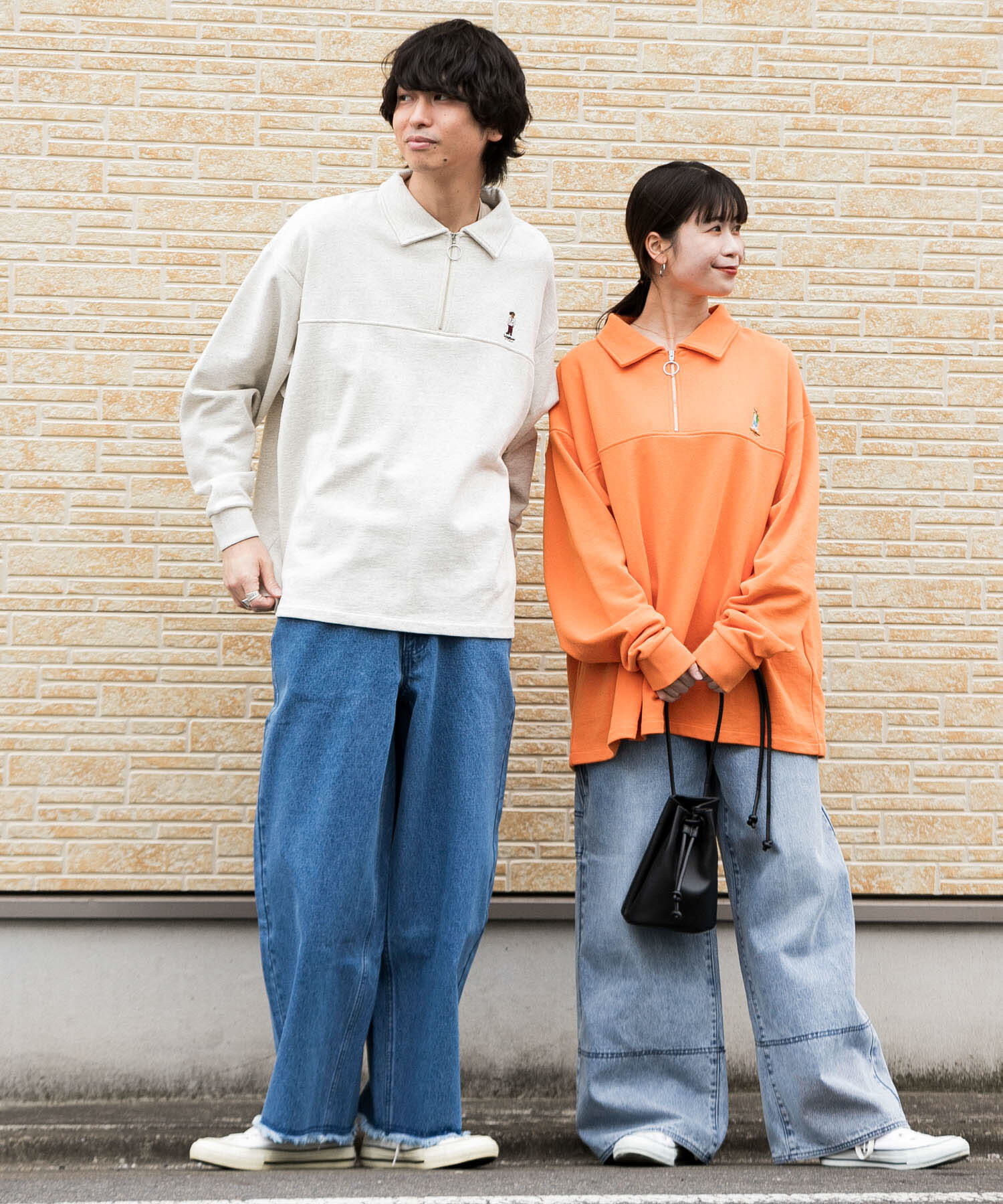 SENSE OF PLACE by URBAN RESEARCH「『別注』『ユニセックス』TeddyBear&times;SOP　テディベアハーフZIPスウェット」|スウェット・ジャージ|