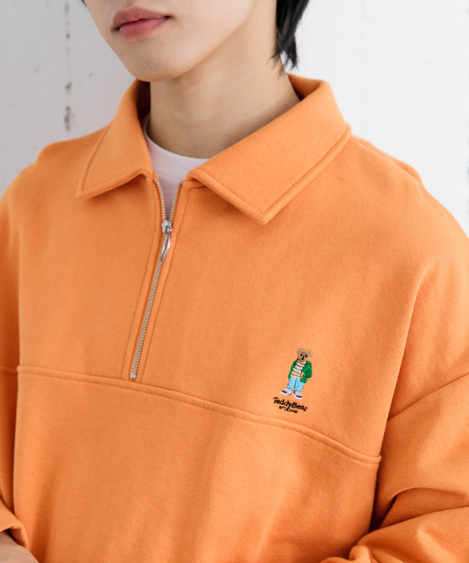 SENSE OF PLACE by URBAN RESEARCH「『別注』『ユニセックス』TeddyBear&times;SOP　テディベアハーフZIPスウェット」|スウェット・ジャージ|