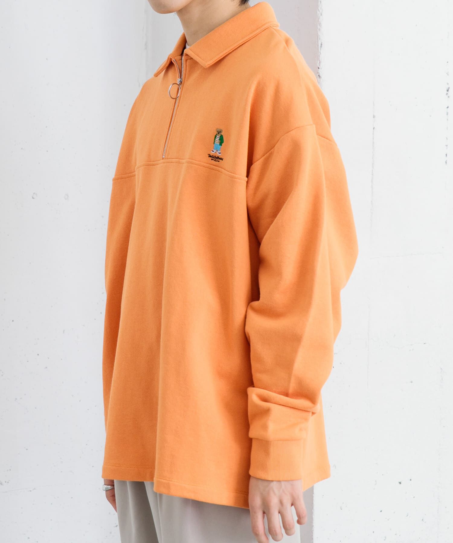 SENSE OF PLACE by URBAN RESEARCH「『別注』『ユニセックス』TeddyBear&times;SOP　テディベアハーフZIPスウェット」|スウェット・ジャージ|