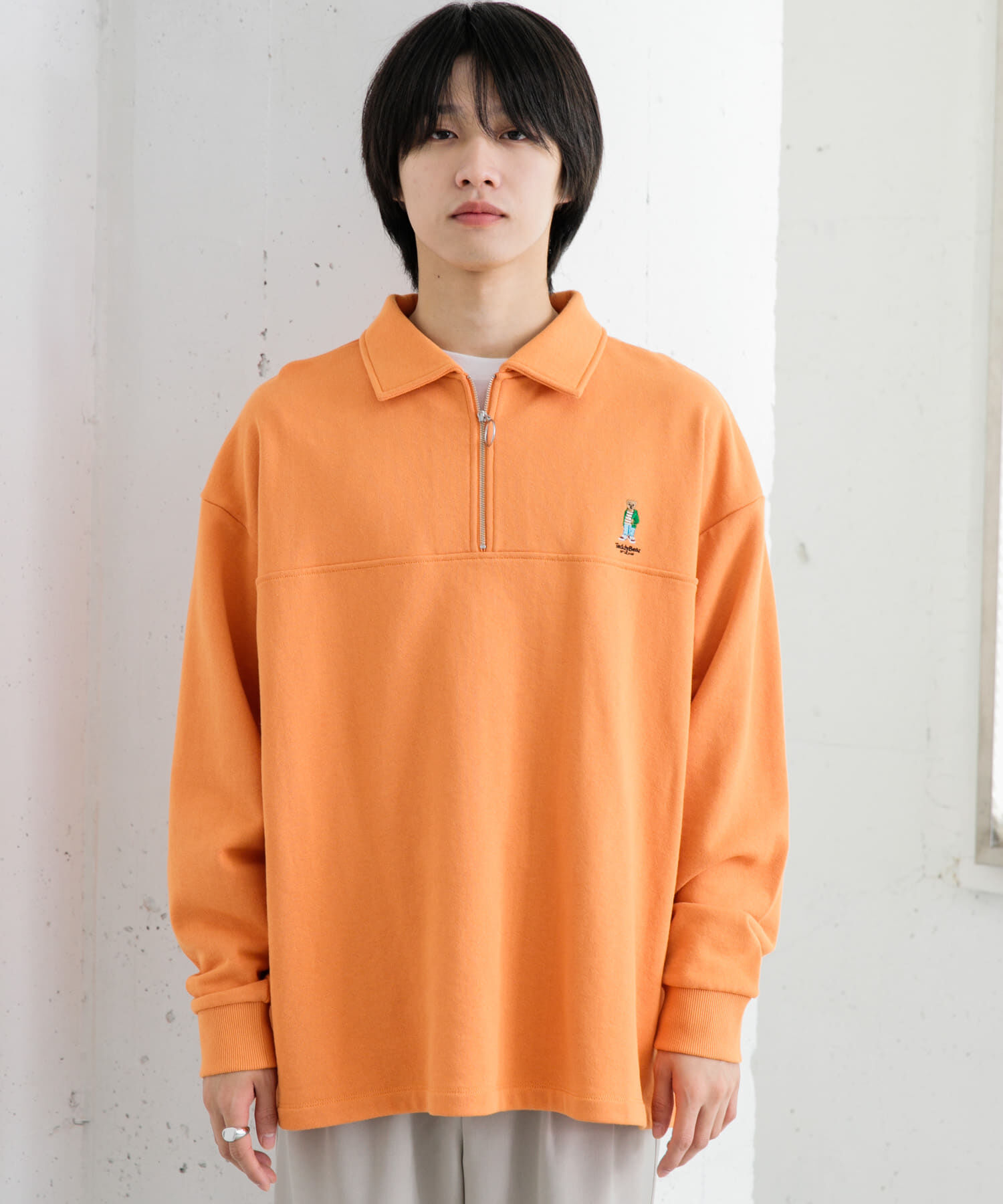 SENSE OF PLACE by URBAN RESEARCH「『別注』『ユニセックス』TeddyBear&times;SOP　テディベアハーフZIPスウェット」|スウェット・ジャージ|