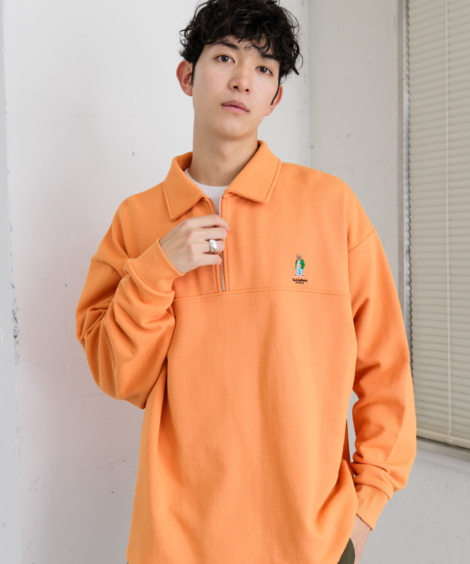 SENSE OF PLACE by URBAN RESEARCH「『別注』『ユニセックス』TeddyBear&times;SOP　テディベアハーフZIPスウェット」|スウェット・ジャージ|