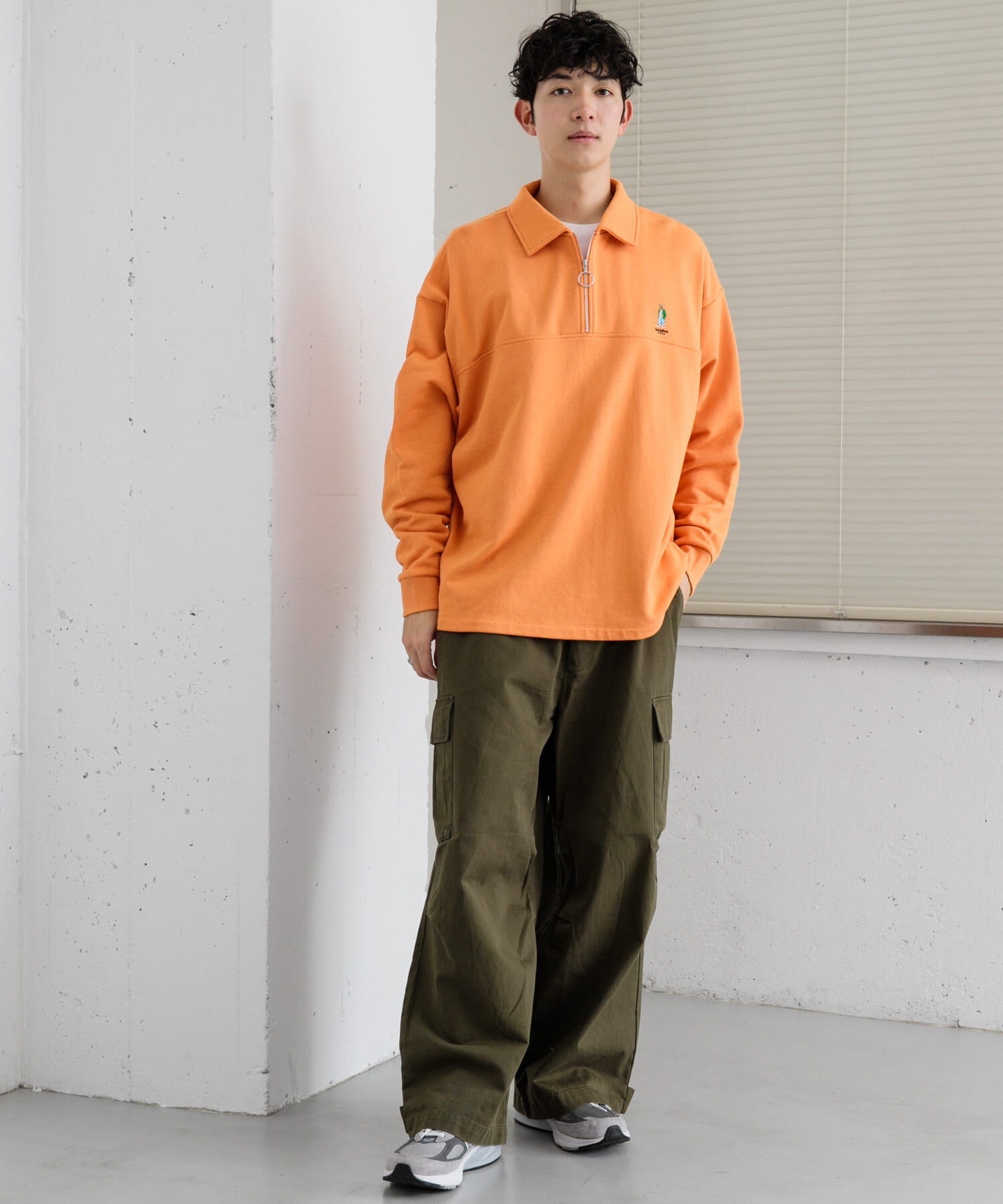 SENSE OF PLACE by URBAN RESEARCH「『別注』『ユニセックス』TeddyBear&times;SOP　テディベアハーフZIPスウェット」|スウェット・ジャージ|