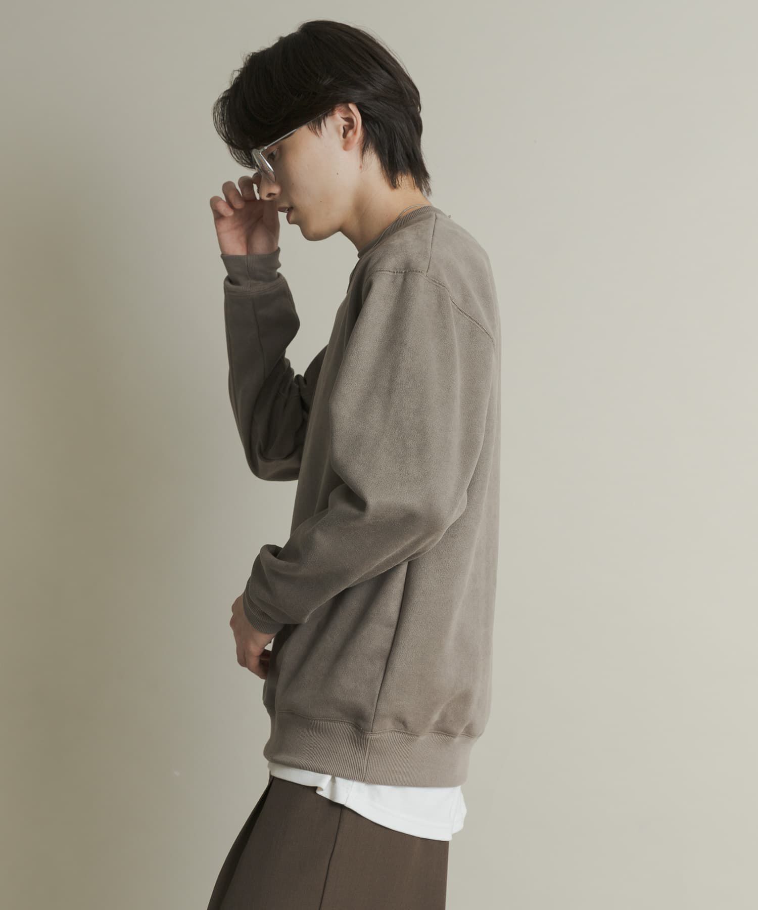 SENSE OF PLACE by URBAN RESEARCH「フェイクスエードクルーネックスウェット」|スウェット・ジャージ|