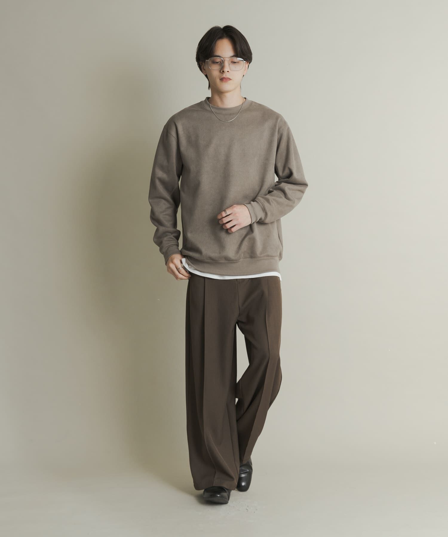 SENSE OF PLACE by URBAN RESEARCH「フェイクスエードクルーネックスウェット」|スウェット・ジャージ|