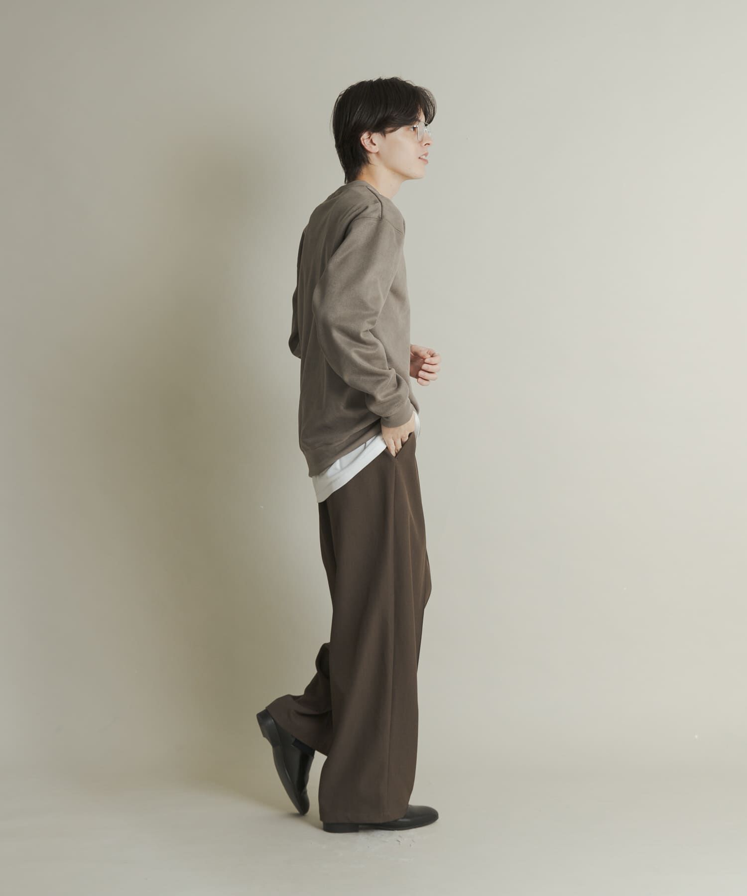 SENSE OF PLACE by URBAN RESEARCH「フェイクスエードクルーネックスウェット」|スウェット・ジャージ|