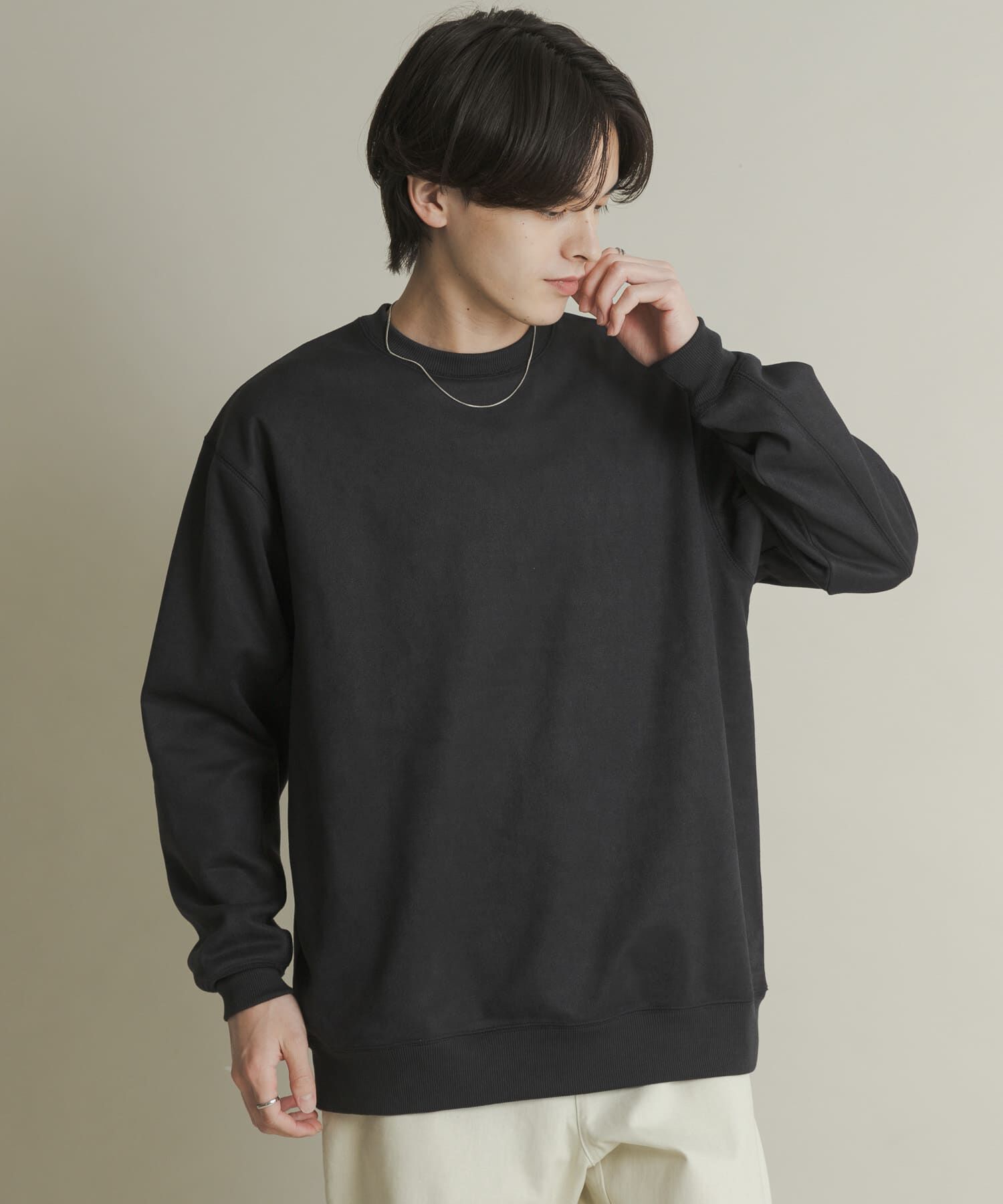 SENSE OF PLACE by URBAN RESEARCH「フェイクスエードクルーネックスウェット」|スウェット・ジャージ|
