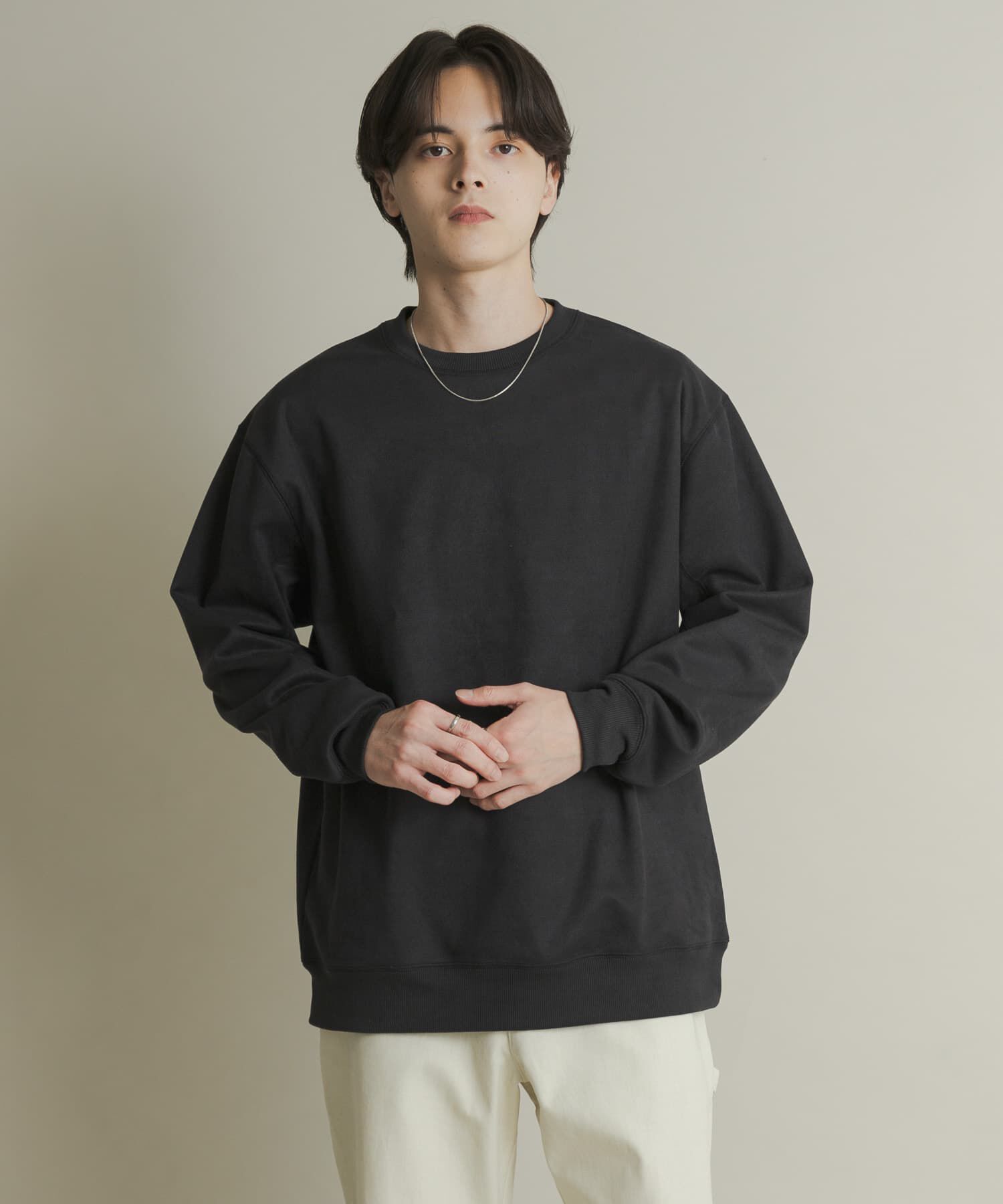 SENSE OF PLACE by URBAN RESEARCH「フェイクスエードクルーネックスウェット」|スウェット・ジャージ|