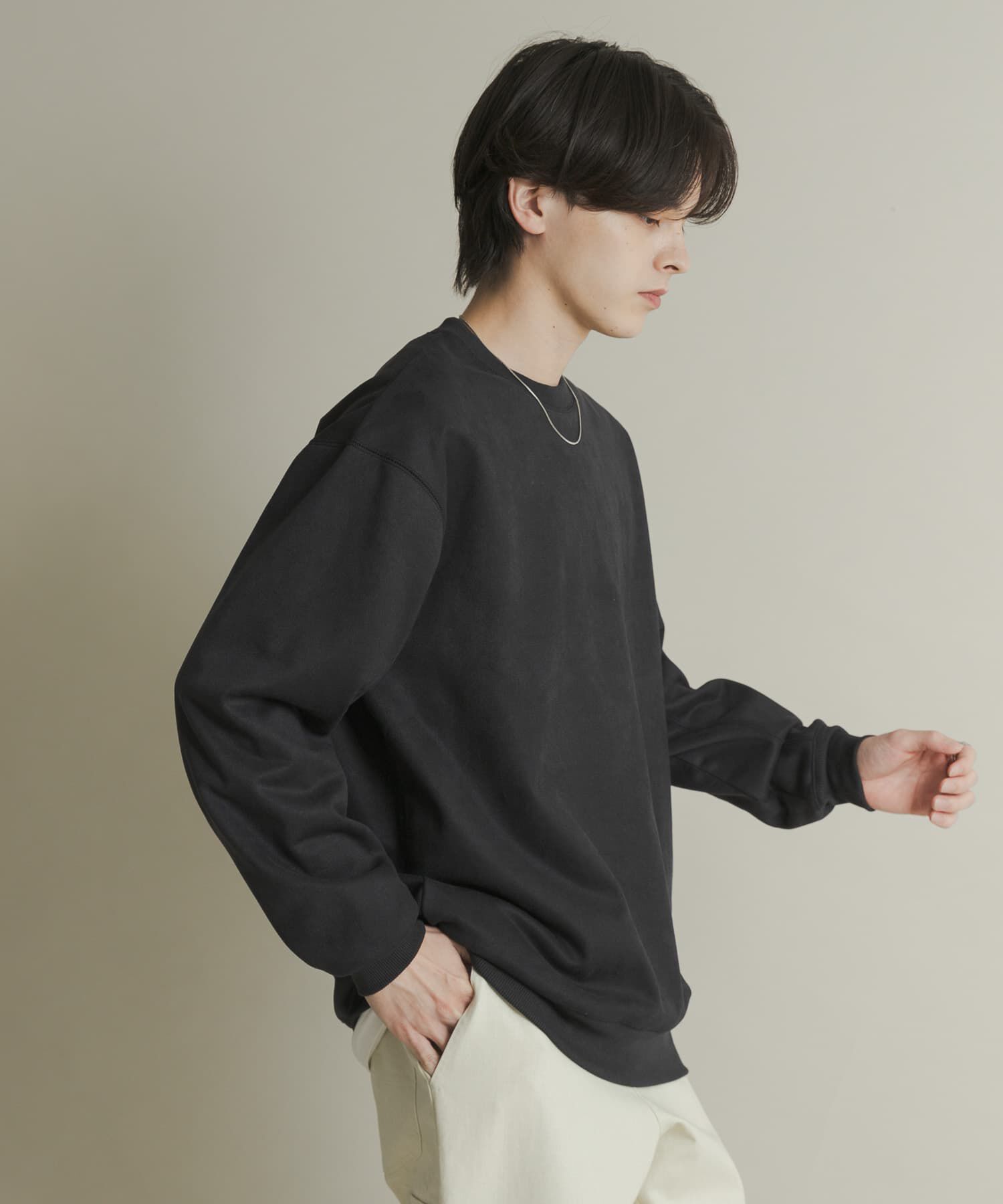 SENSE OF PLACE by URBAN RESEARCH「フェイクスエードクルーネックスウェット」|スウェット・ジャージ|