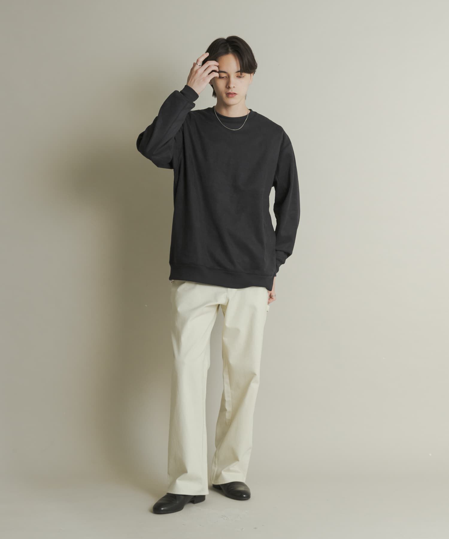 SENSE OF PLACE by URBAN RESEARCH「フェイクスエードクルーネックスウェット」|スウェット・ジャージ|