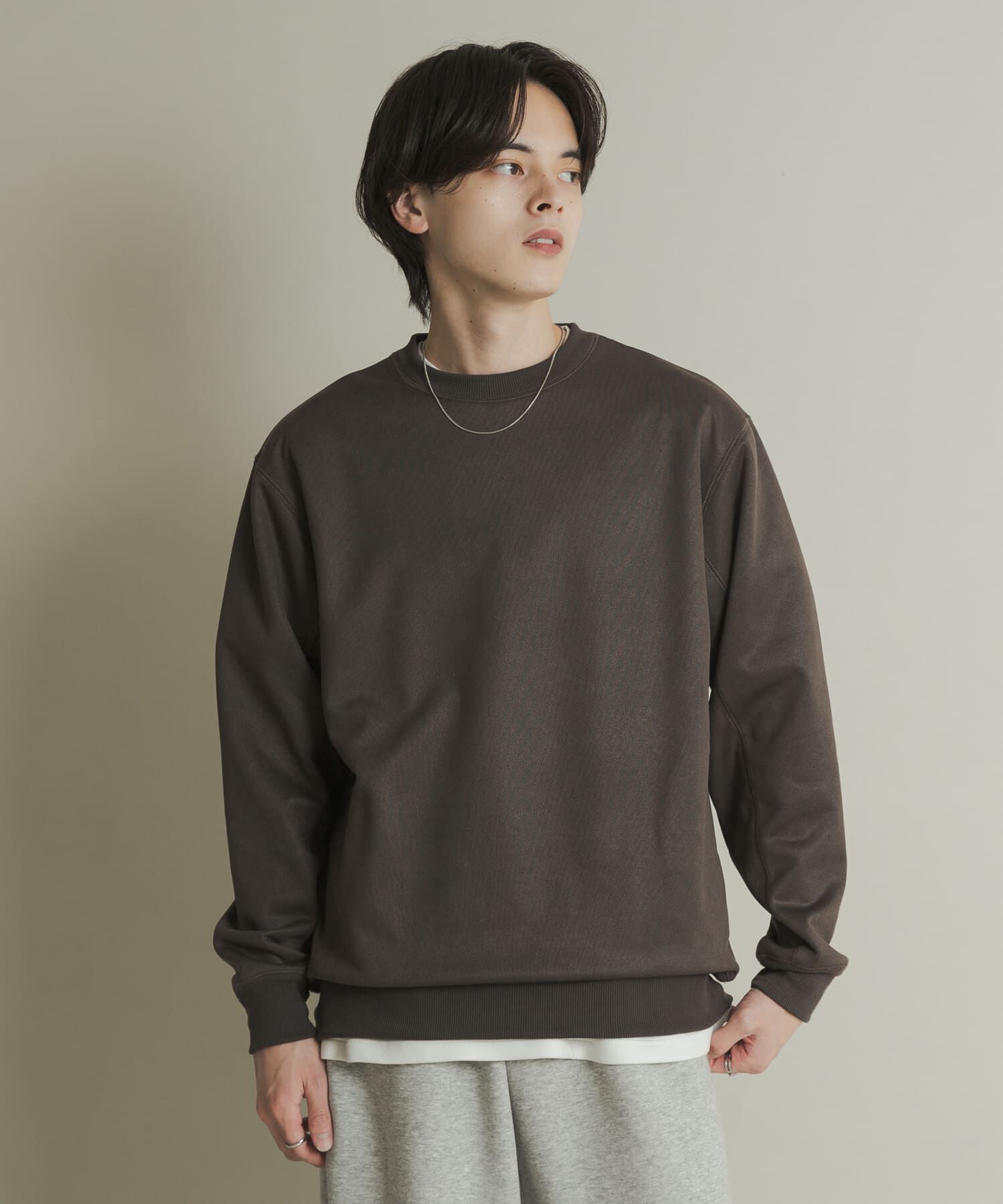 SENSE OF PLACE by URBAN RESEARCH「フェイクスエードクルーネックスウェット」|スウェット・ジャージ|