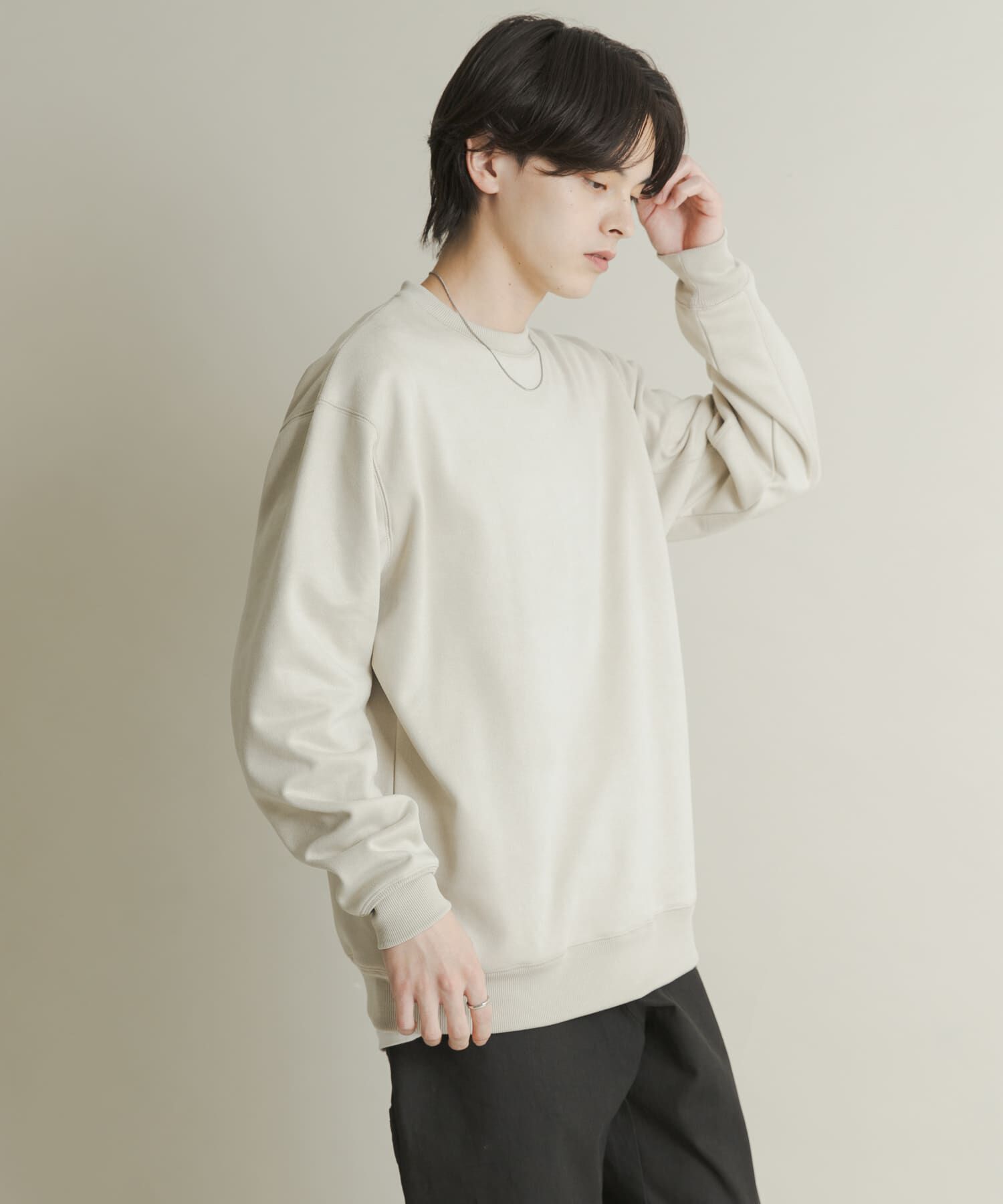 SENSE OF PLACE by URBAN RESEARCH「フェイクスエードクルーネックスウェット」|スウェット・ジャージ|