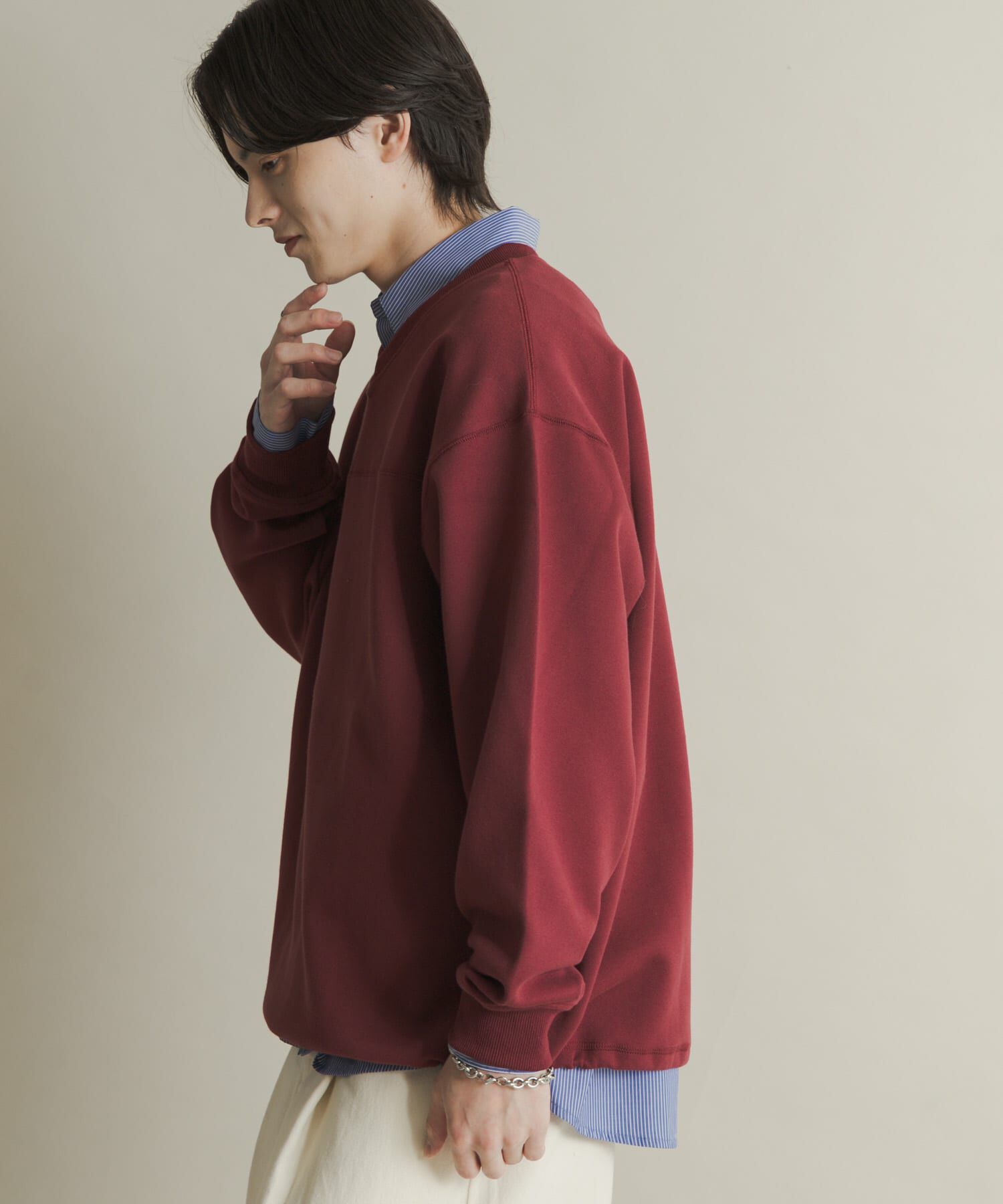 SENSE OF PLACE by URBAN RESEARCH「カノコVネックスウェット」|スウェット・ジャージ|