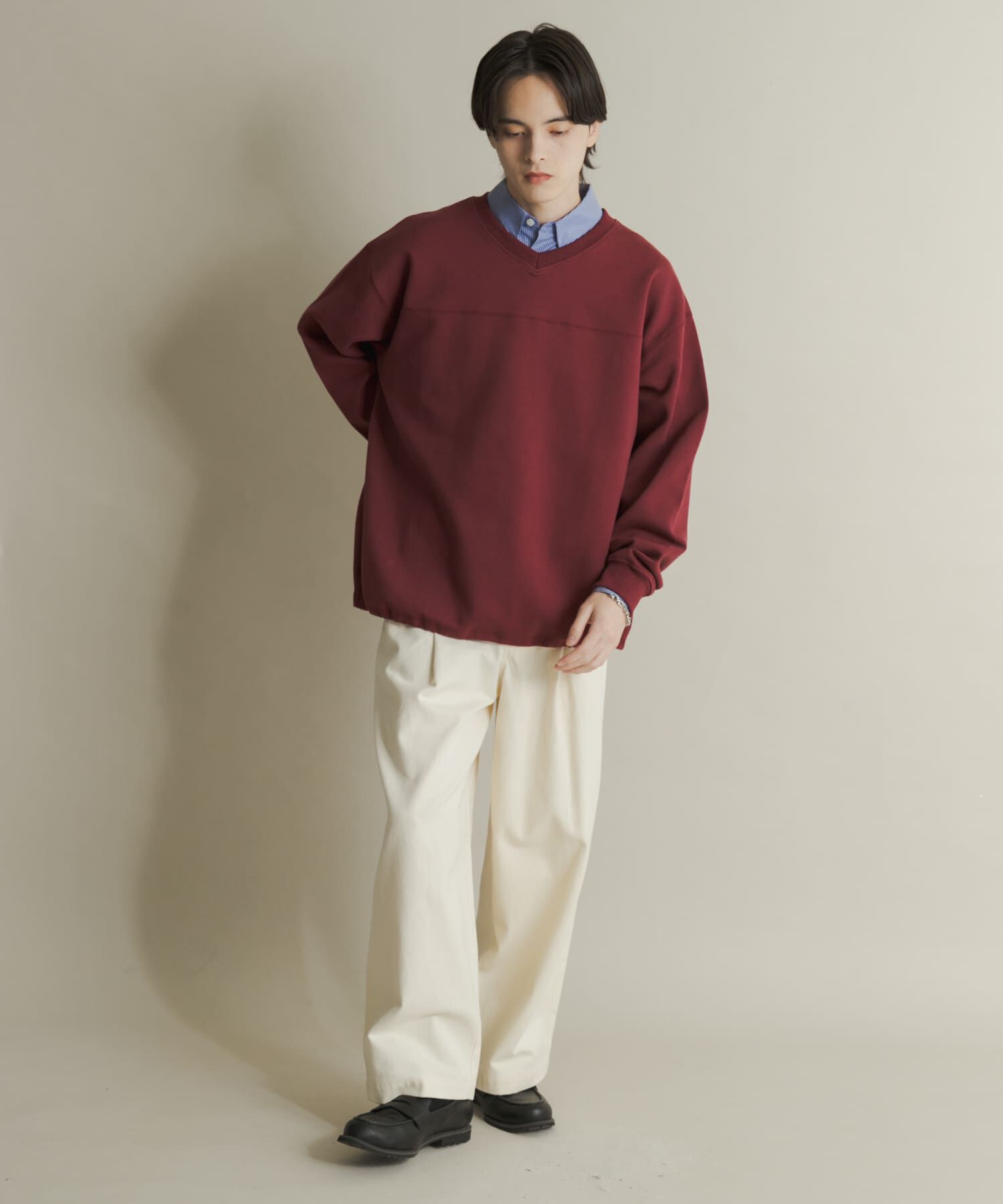 SENSE OF PLACE by URBAN RESEARCH「カノコVネックスウェット」|スウェット・ジャージ|