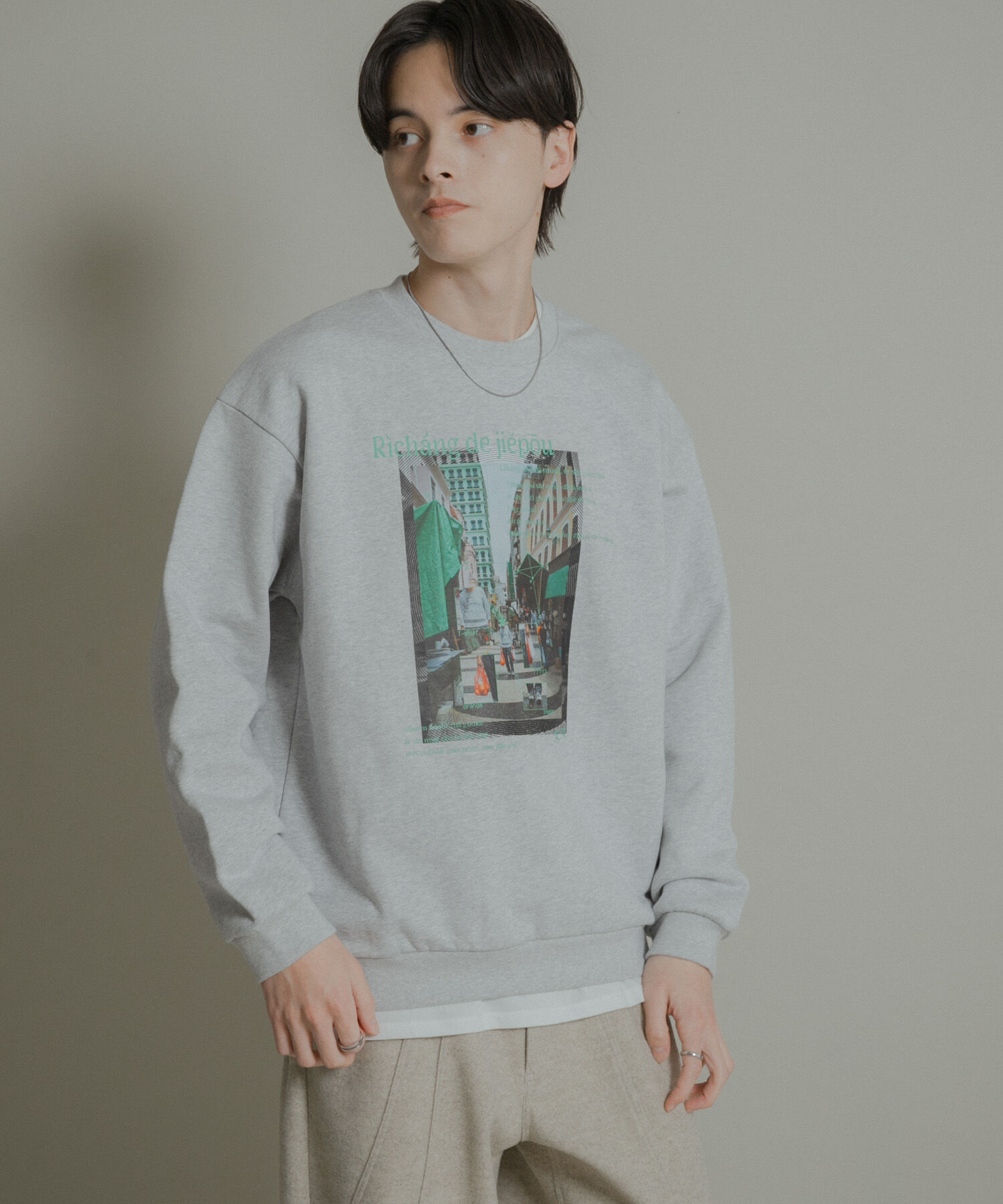 SENSE OF PLACE by URBAN RESEARCH「City graphic crew-neck Sweat」|スウェット・ジャージ|