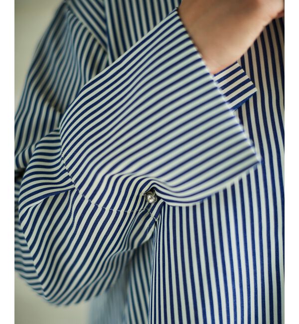  「《手洗い可能》TORRAZZO DONNAストライプAラインシャツ」|シャツ・ブラウス|