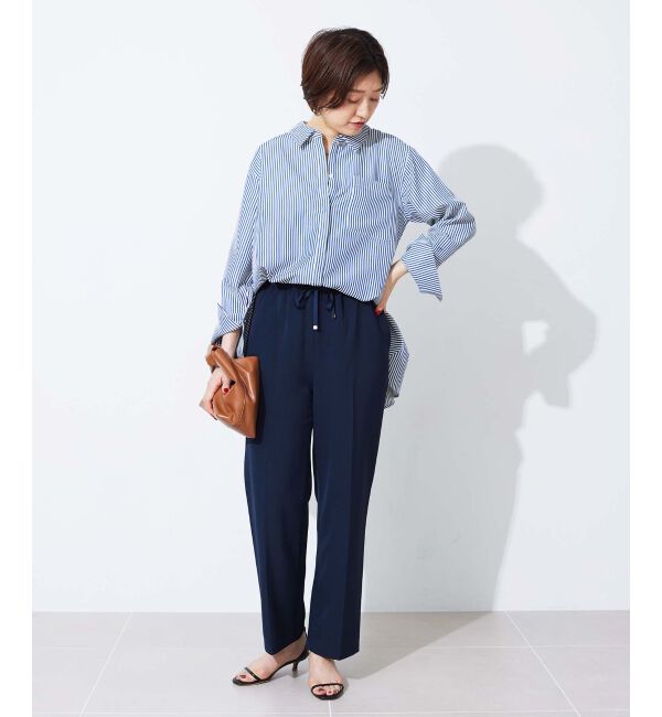  「《手洗い可能》TORRAZZO DONNAストライプAラインシャツ」|シャツ・ブラウス|