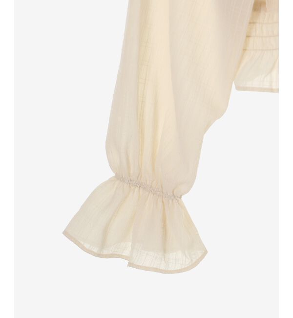  「フロントリボンシアーフリルブラウス」|シャツ・ブラウス|