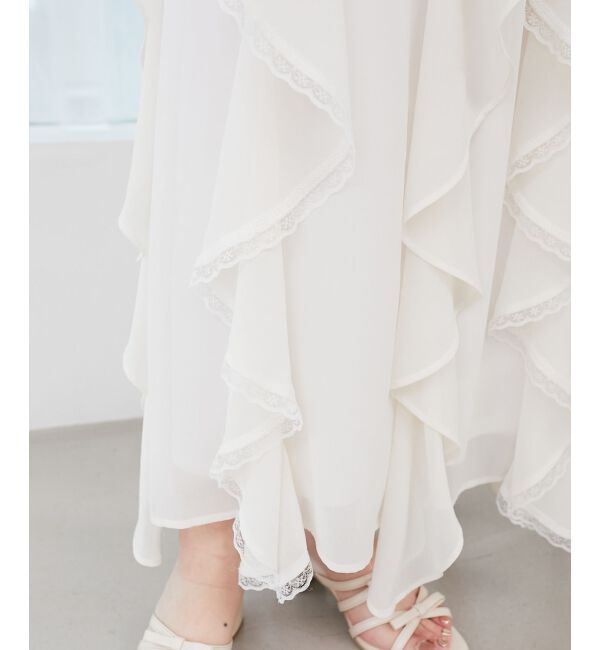  「エアリードロップラッフルスカート」|スカート|