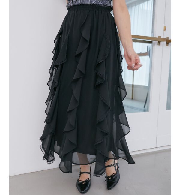  「エアリードロップラッフルスカート」|スカート|