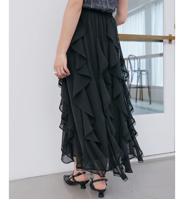  「エアリードロップラッフルスカート」|スカート|